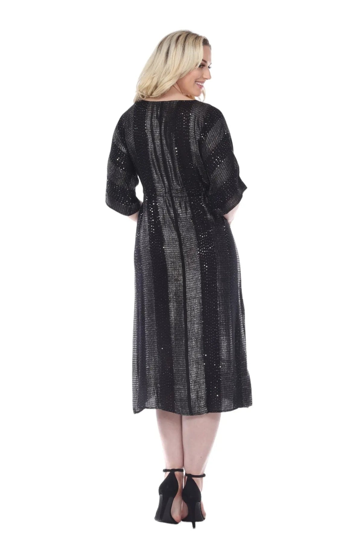 Women's Beach Kaftan Cover Up – Bohemian Lurex Maxi Tunic Dress