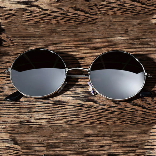 Vintage Metal Frame Sunglasses – UV400 Anti-Glare