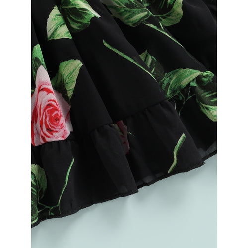Girl's Georgette Floral Printed Frock – Ages 2–3