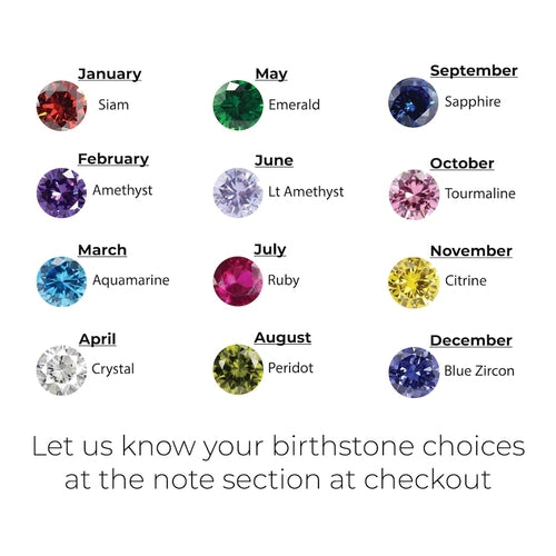 Personalised Fingerprint Necklace with Birthstone – Unique Gift for Mum, Wife & Her