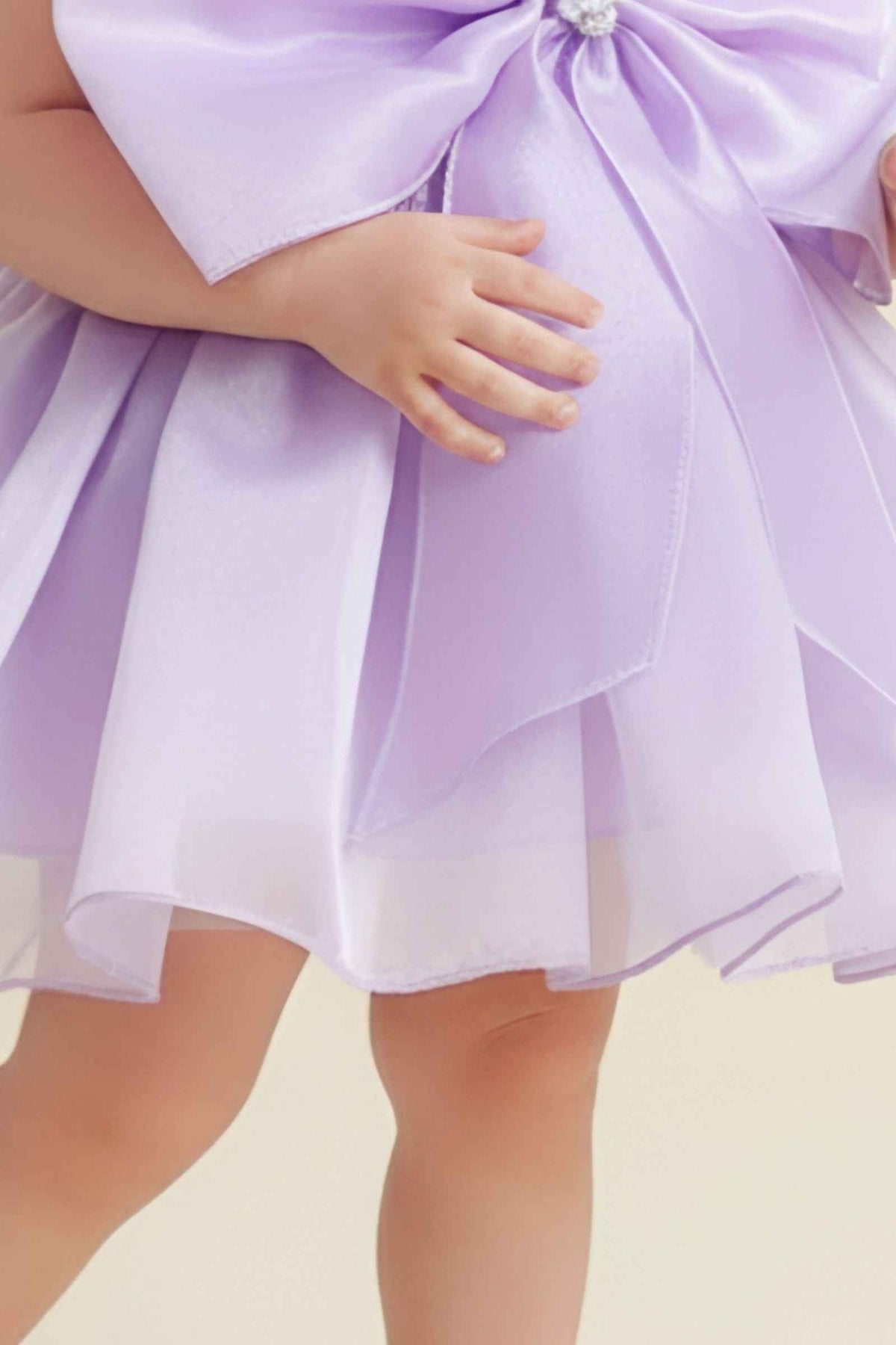 Nanha Swag Bow Designer Baby Dress – Princess Party Wear
