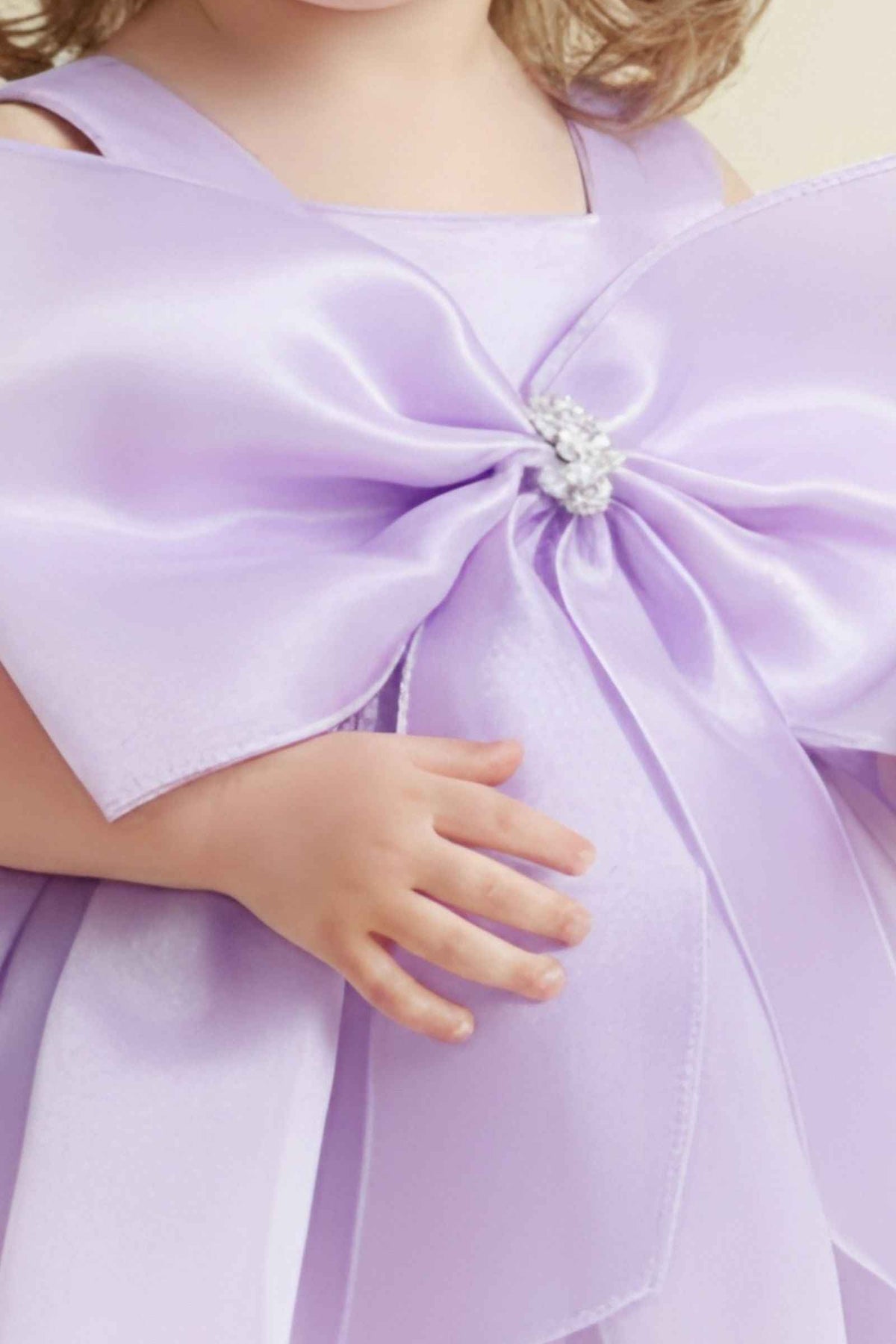 Nanha Swag Bow Designer Baby Dress – Princess Party Wear